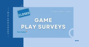 Game Play Surveys Closed Panel