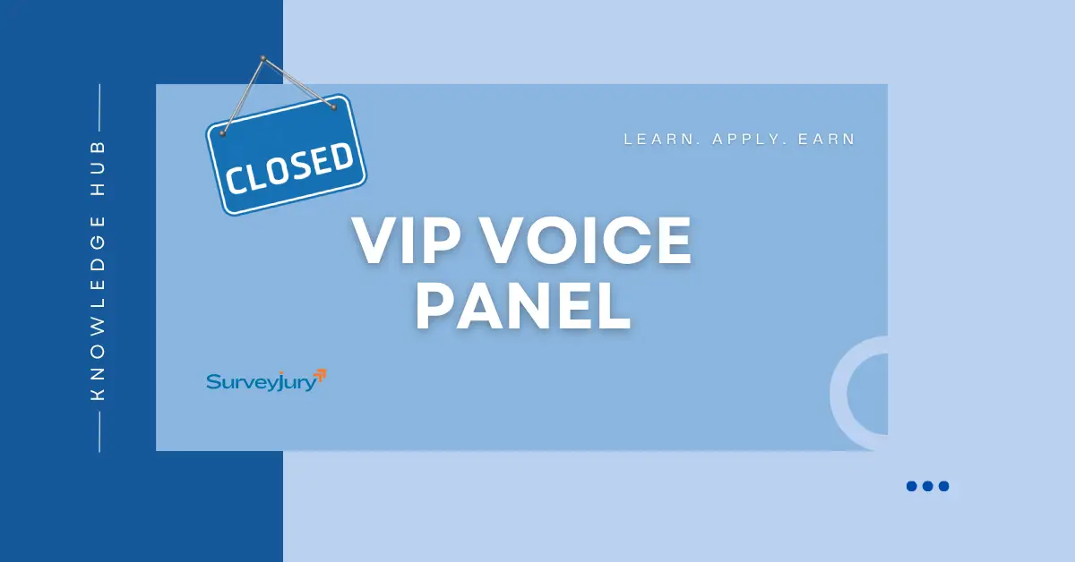 Join VIP Voice Panel. In return, you’ll be treated like a VIP