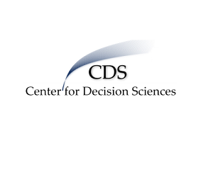 CDS Center for decision science logo