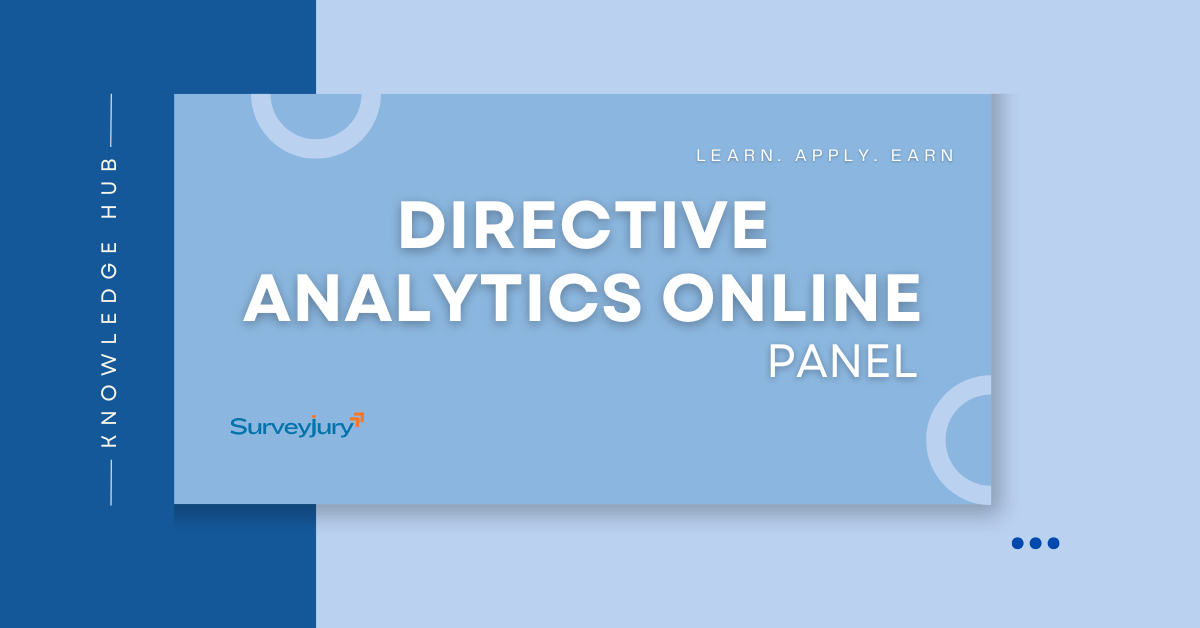 Directive Analytics Online Panel pay in dollars - Survey Jury